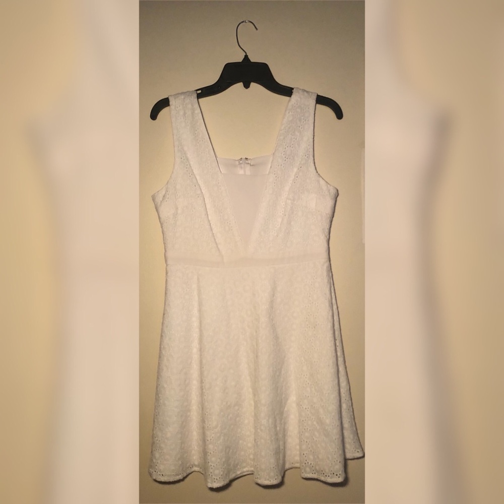 Love Reign White Eyelet Dress